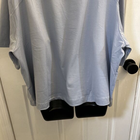 NWT All in Motion Plus Size 3X Blue Supima Cotton Short Sleeve T-Shirt Top - Picture 10 of 16
